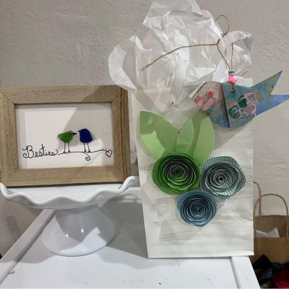 Hand Crafted Other - Besties art sea glass gift set